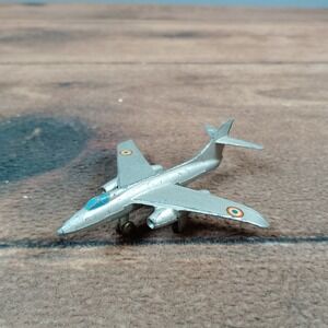 Vintage Dinky Toys Meccano Vautour 60B Diecast French Military Jet Plane Silver